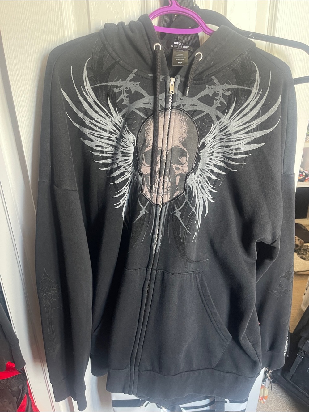 Hot topic oversized zip up